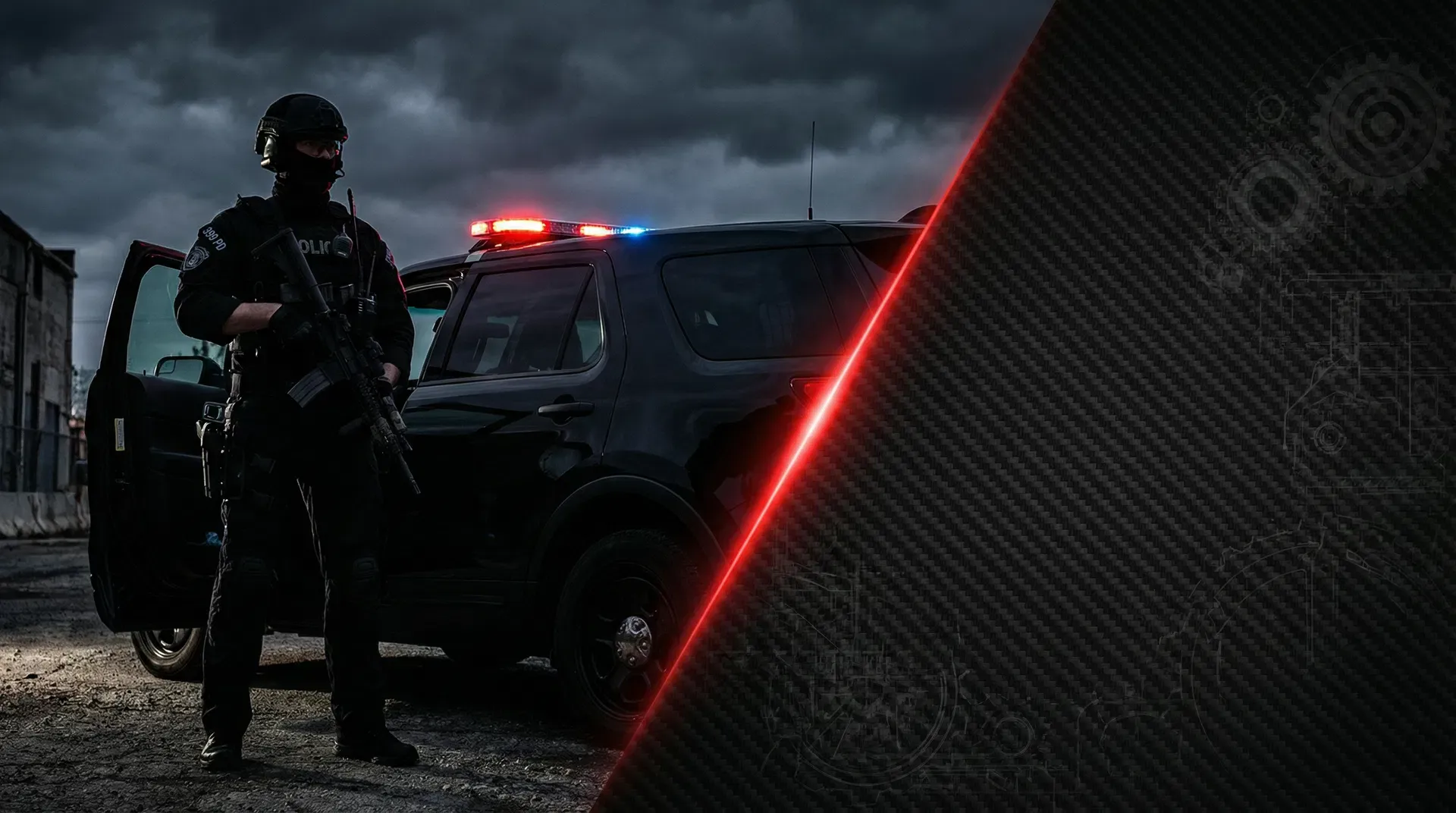 Vehículos policiales y equipamiento táctico de 399 Project Development